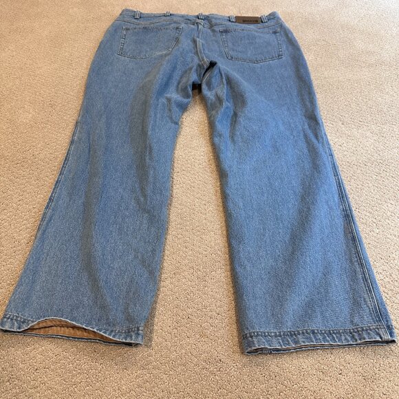 Duluth Trading Co Jeans Ballroom Relaxed Fit Tradesman Easy Light Wash Size 44 - Picture 15 of 16